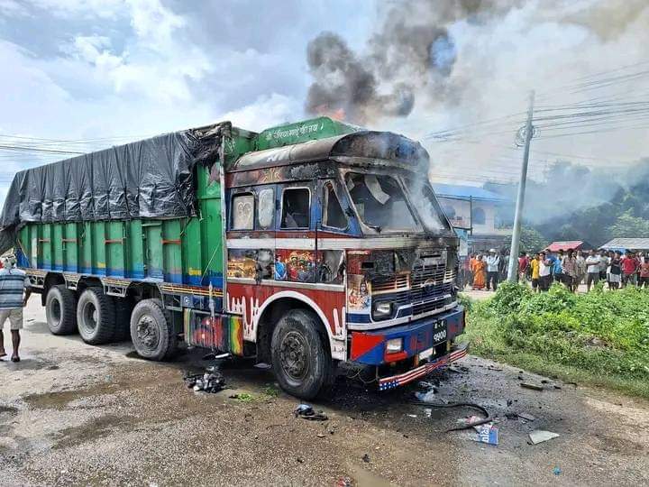 चन्द्रपुरमा ट्रकको ठक्करबाट एक महिलाको मृत्यु ।